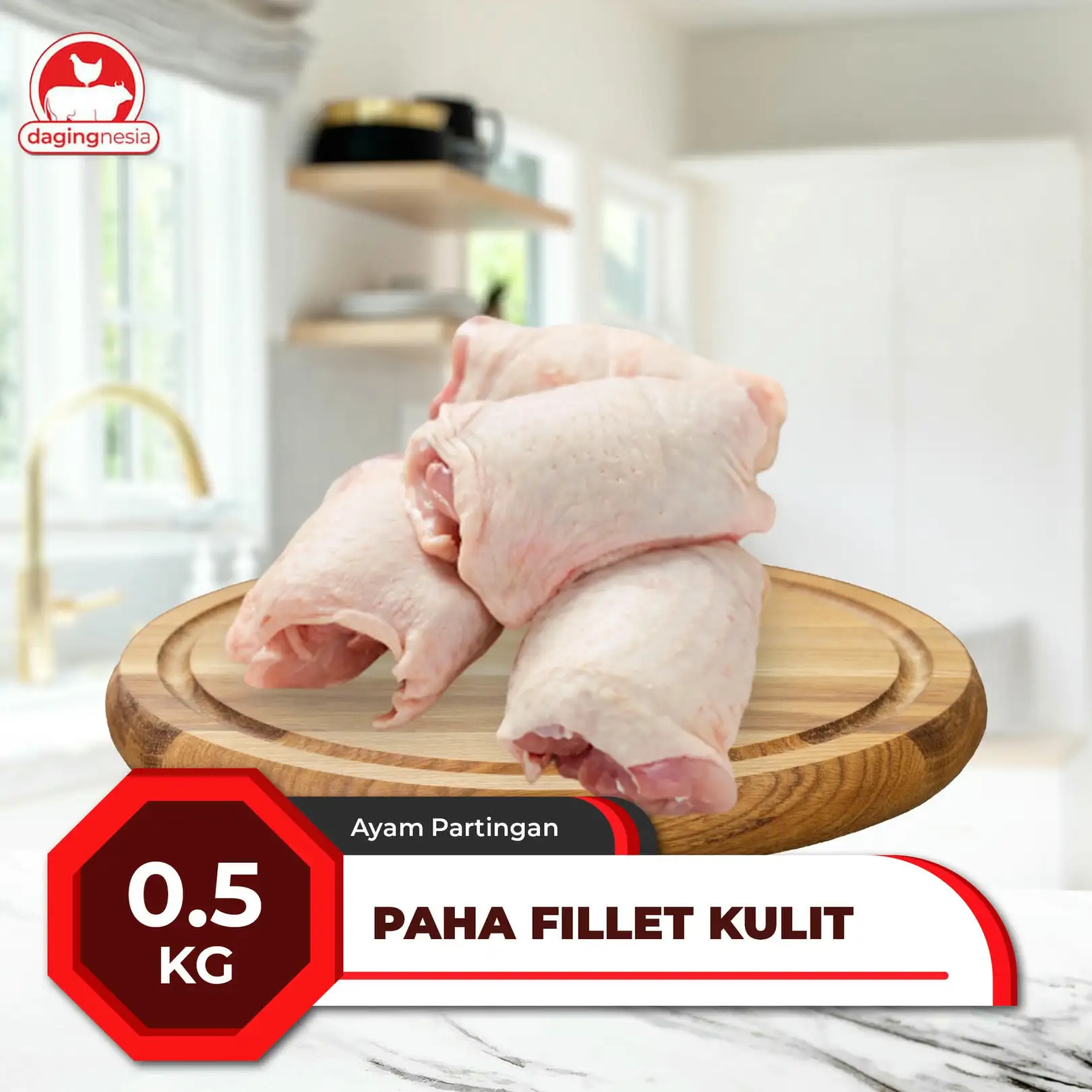 Paha Fillet Kulit - 500gr