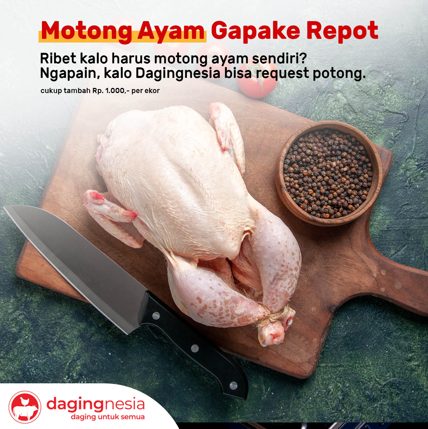Tips Motong Ayam Gapake Ribet