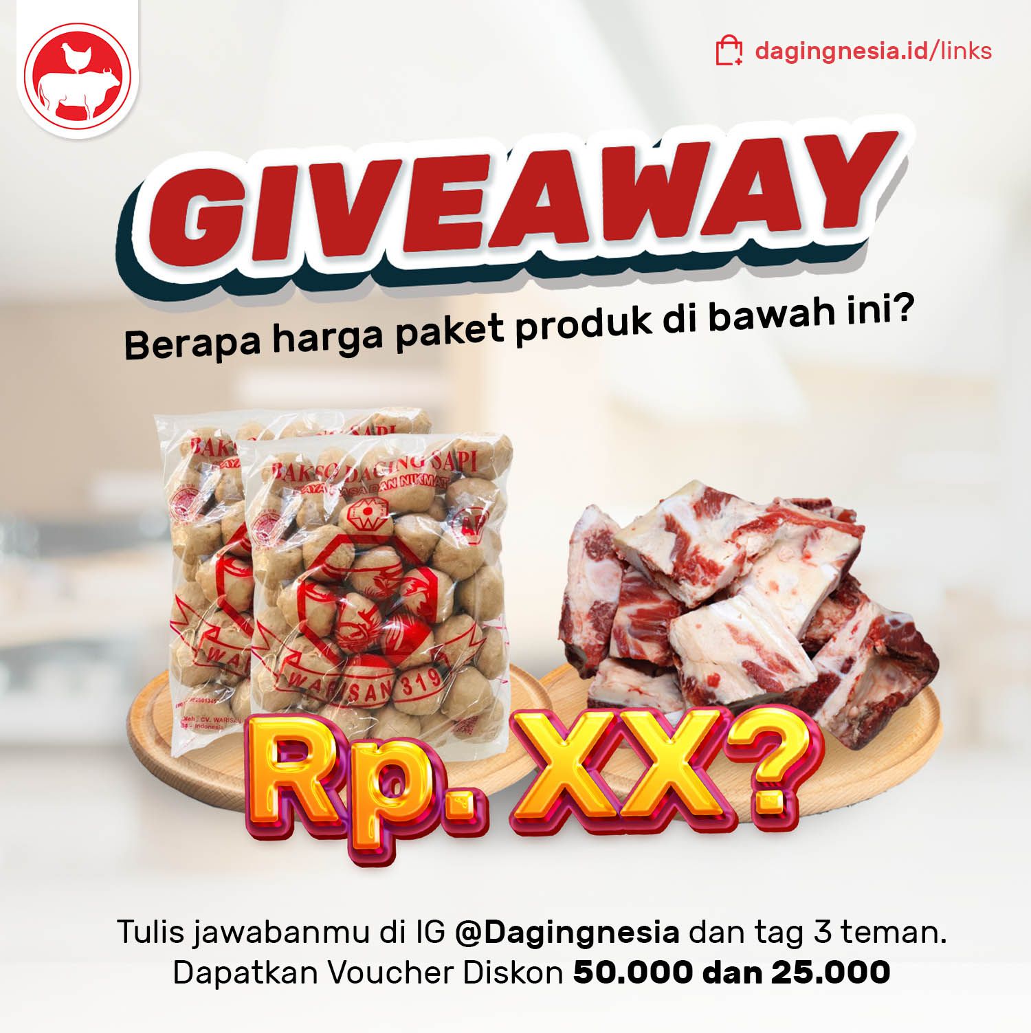 Giveaway Spesial Bersama Dagingnesia!