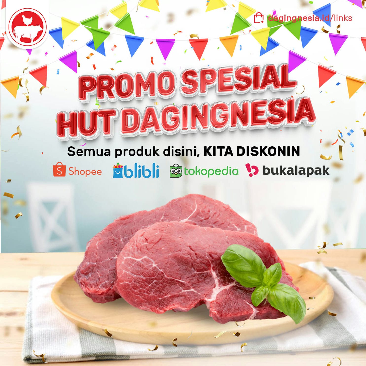 Promo Spesial HUT Dagingnesia Ke-3
