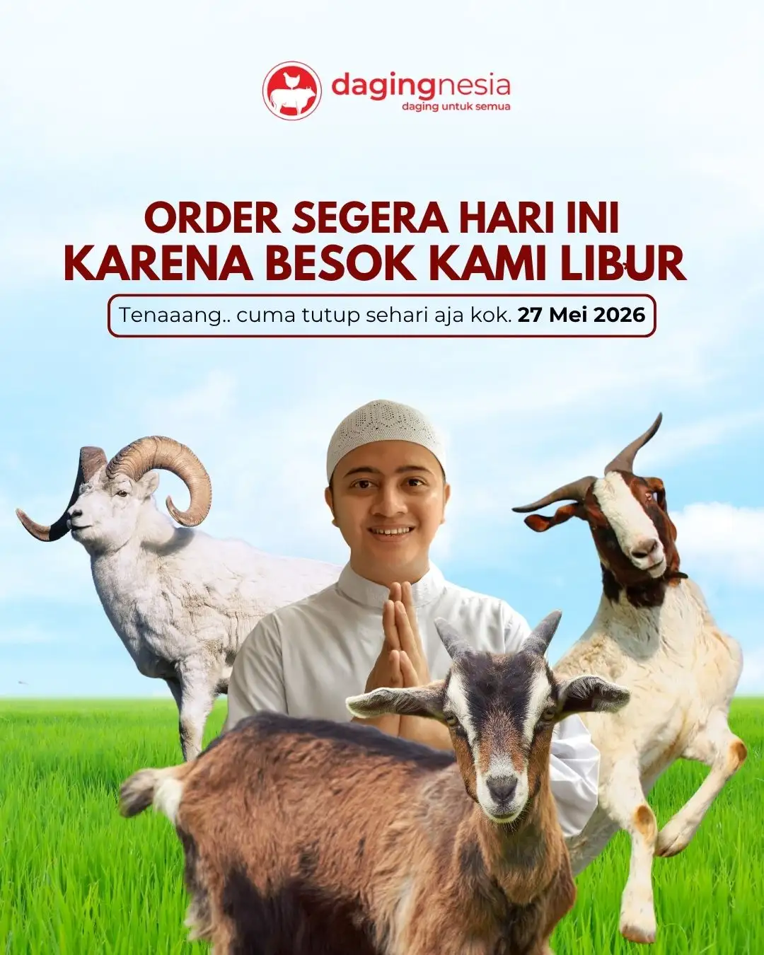 Jadwal Operasional Dagingnesia Selama Hari Raya Idul Adha 2026