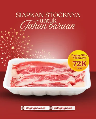Daging Slice Yoshinoya 500 Gram, Rp72.000 untuk Menu Tahun Baru