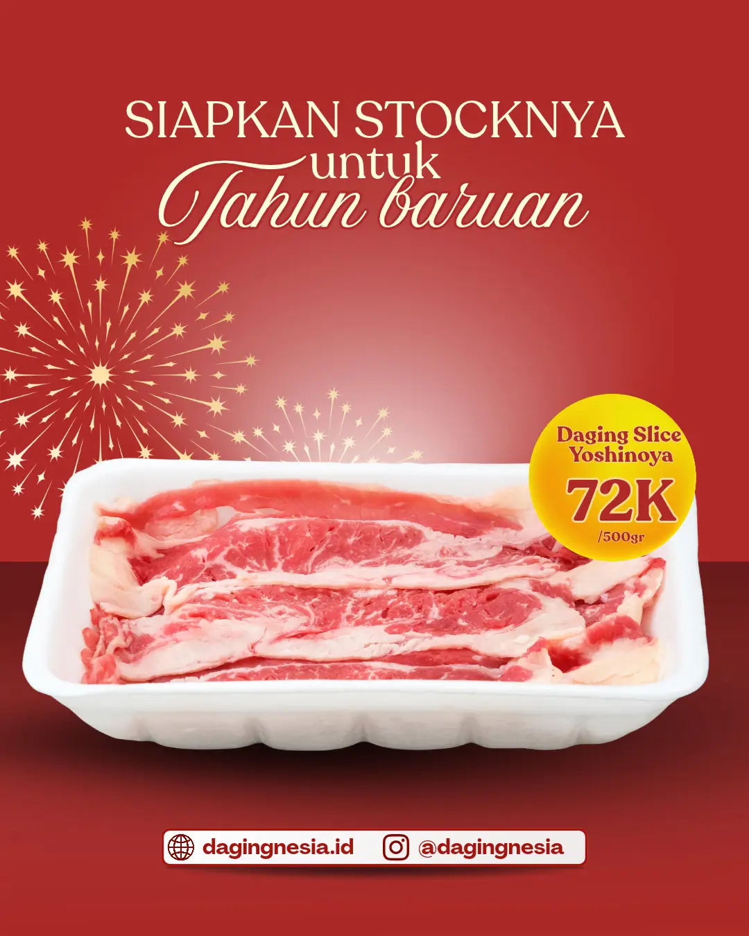 Daging Slice Yoshinoya 500 Gram, Rp72.000 untuk Menu Tahun Baru